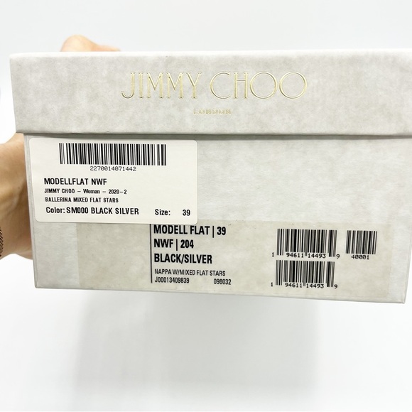 Jimmy Choo Modell star-stud Ballerina Flat Shoes - size 39 - Picture 11 of 11